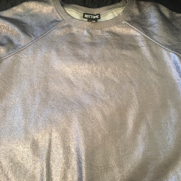 Hot Topic Pewter/dark silver sweatshirt. - Picture 5 of 5